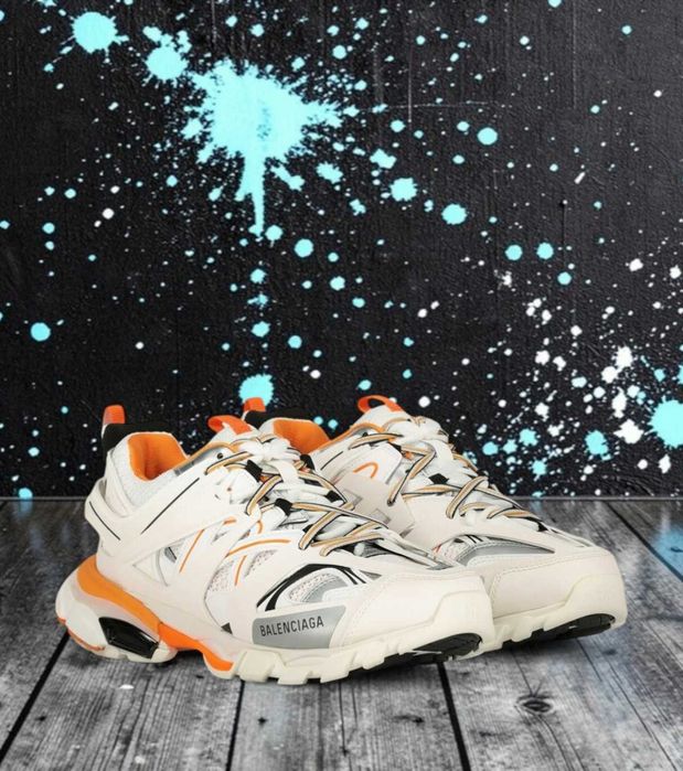Balenciaga Track Sneakers I Orange & White & Grey I Fullbox I 36-44