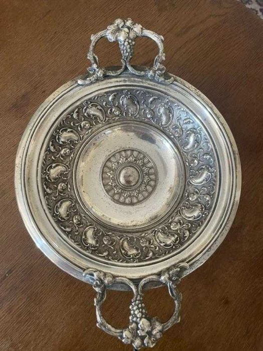 Fructiera WMF argintata - model Art Nouveau