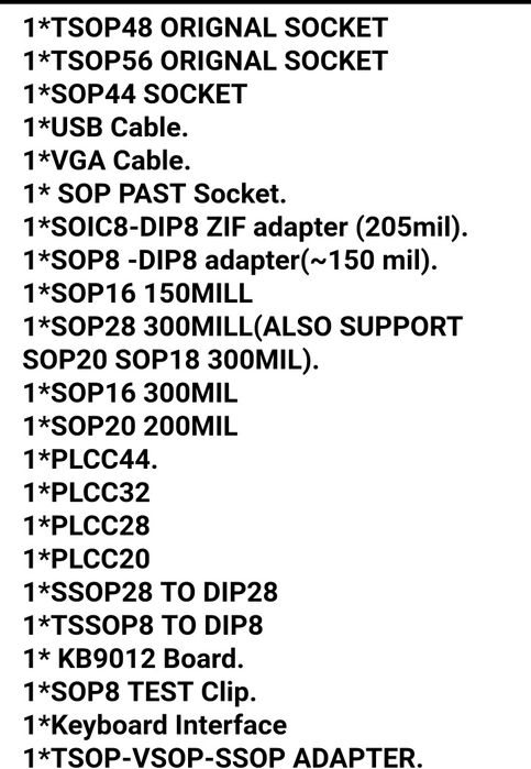 Programator universal RT809H EMMC-Nand FLASH+ 53 ADAPTOARE+ altele Nou