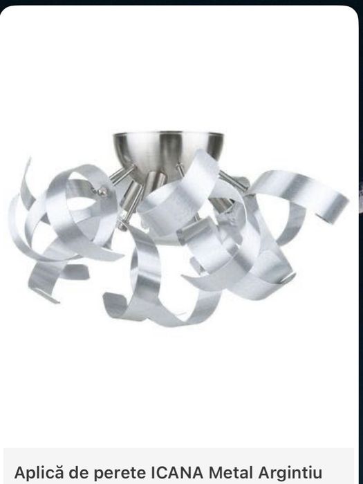 Aplica Icana Metal Argintiu