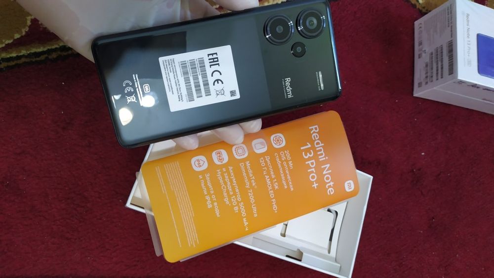 Redmi note 13 pro+ 5G (12/512) Black rangi