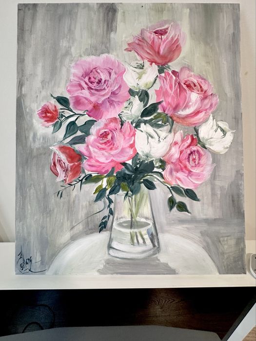 Картина маслом « Розы»