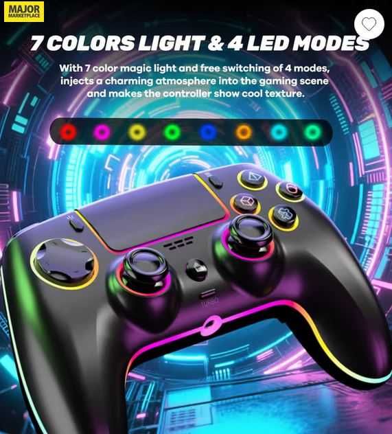 Controller Wireless RGB Compatibil PS5 PC Laptop Consola - nou !