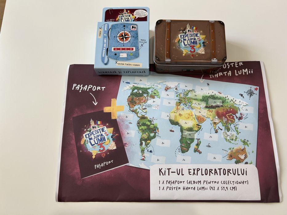 Boxa zoo + cutie tabla + Kitul exploratorului