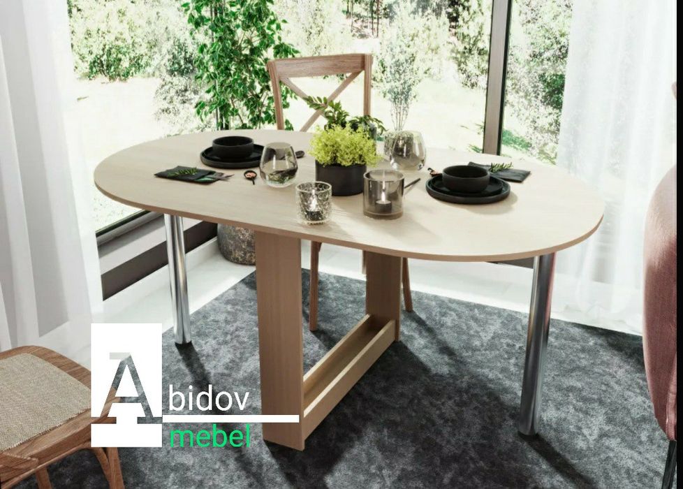 Раскладной стол книжка  ( овальный) от производителя по низкой цене.