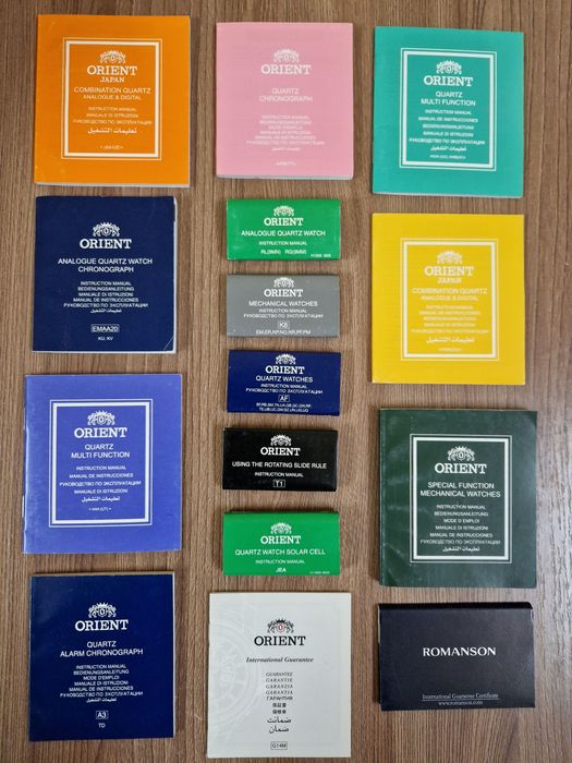 Паспорта на часы