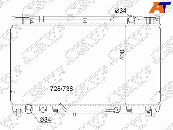 Радиатор Toyota Camry
