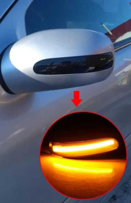 Динамични бягащи мигачи за Mercedes Benz C класа W203 Мерцедес Ц класа