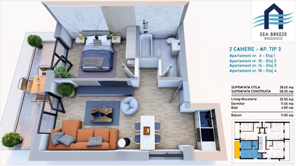 Rate 2 ani | Apartamente 2 camere - Investiție ideală Mamaia Nord