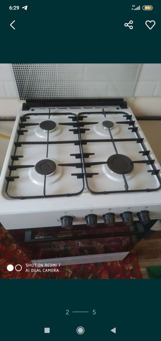 Gaz plita yangi ishlatilmagan talon qogʻozi bor