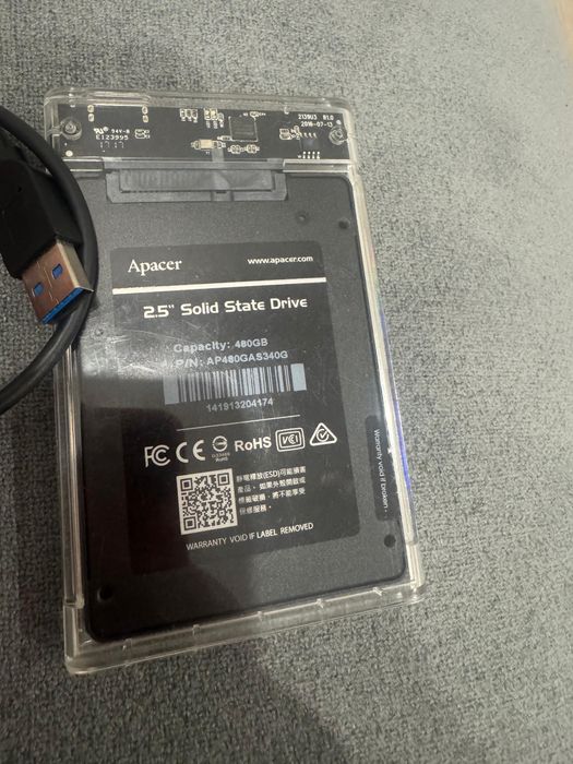 SSD Hard 480GB в рабочем состоянии