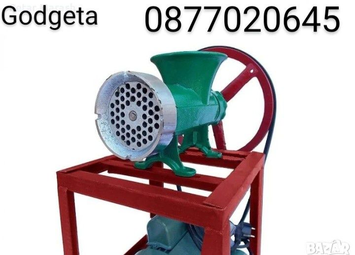 Чугунена електрическа месомелачка 1,5 kW/ 1400 об/мин и 220 V