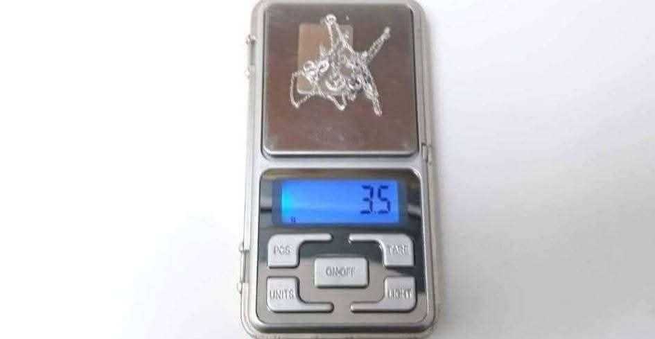 Colier de argint 925 , pandantiv tip placuta cu numele Cristina