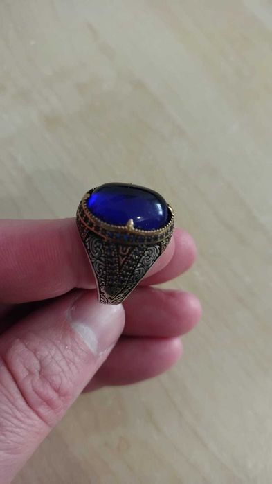 IEFTIN !!! Inel argint masiv 925 oriental cu piatră naturală