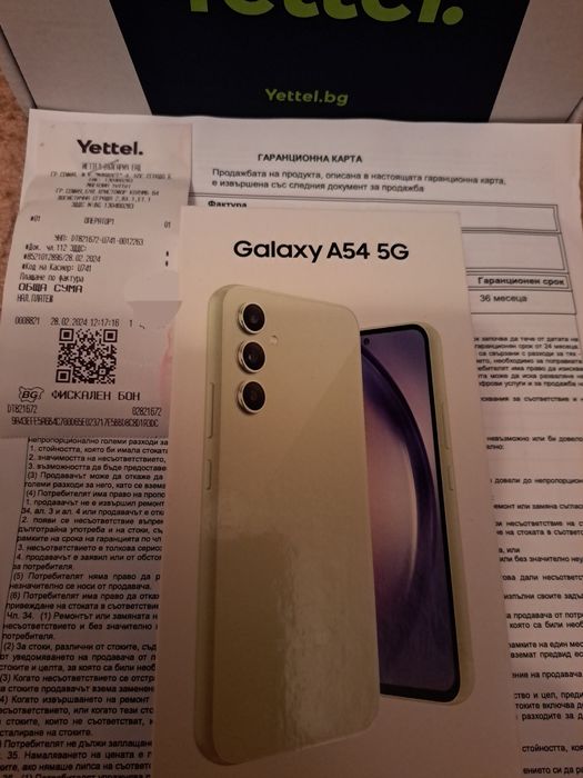 В гаранция - Смартфон Samsung Galaxy A54, 128GB, 8GB RAM, 5G
