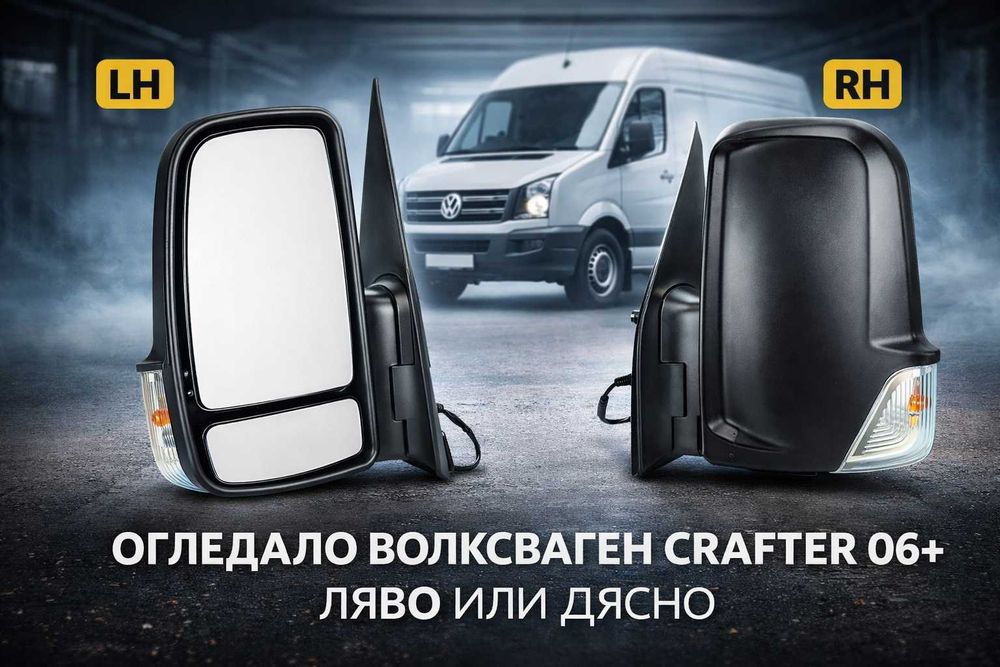 Огледало за VW Crafter 2006+ 12V с мотор –Ляво или Дясно  Електрическо