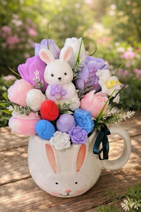 Букет от ароматни сапунени цветя