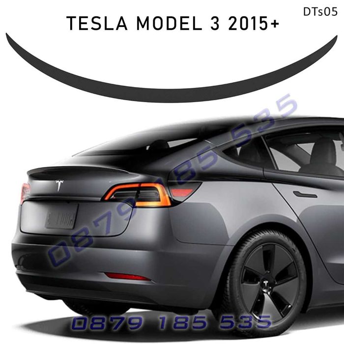 Тунинг лип спойлер багажник Tesla Model 3 2015+ тесла модел 3