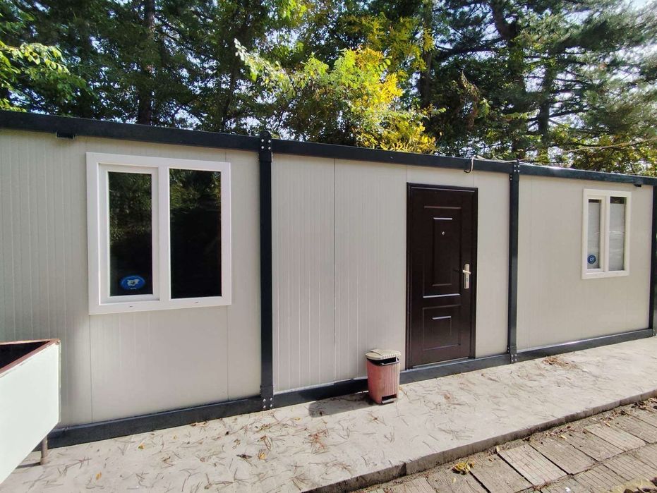 Офис контейнер Павилион бунгало На изплащане Фургон за живеене