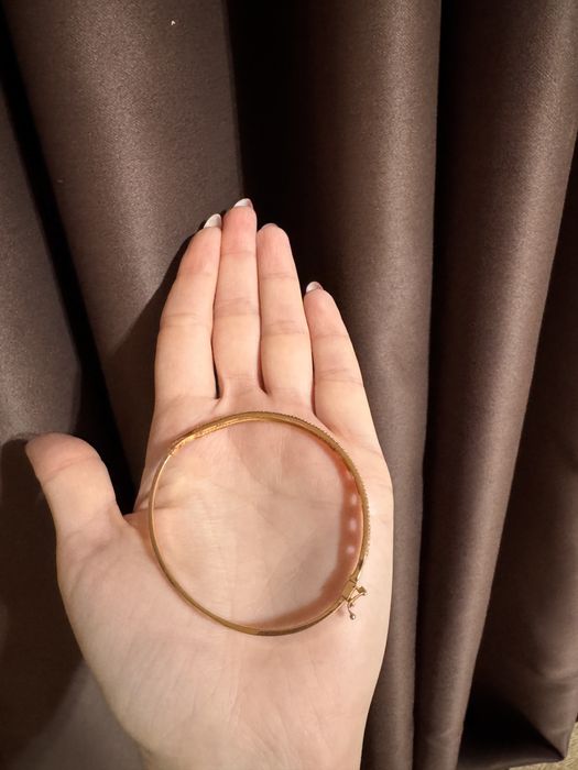 Bratara fixa(bangle) aur 14k cu zirconiu