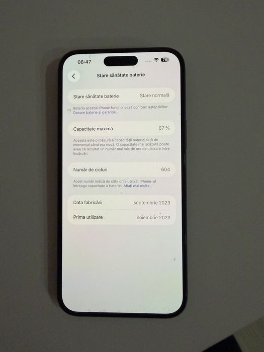 Iphone 15 plus / funcționează  perfect!