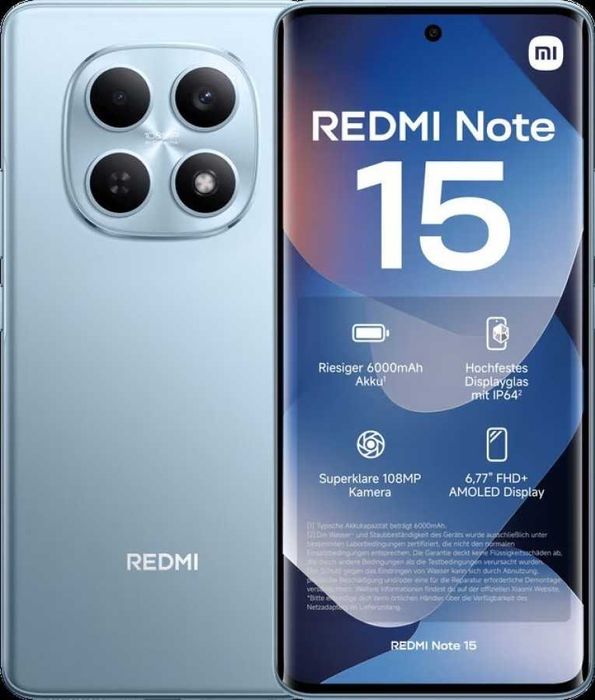 НОВ! Xiaomi Redmi Note 15 5G 256GB 8RAM Black / Blue / Green / Purple