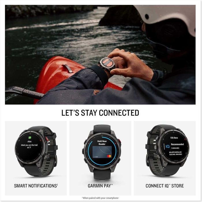 Смарт-часы Garmin fēnix 8 Pro, 47mm, AMOLED Sapphire! Новые в коробке!