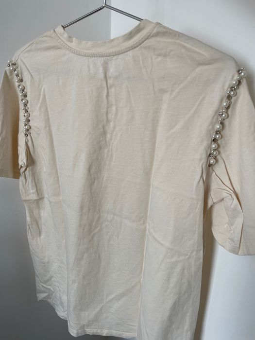 Дамска тениска с перли
