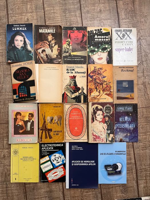 Lot 73 Cărți Diverse  SF, Polițiste Clasice, Eliade, Vonnegut, Gibson, Dumas