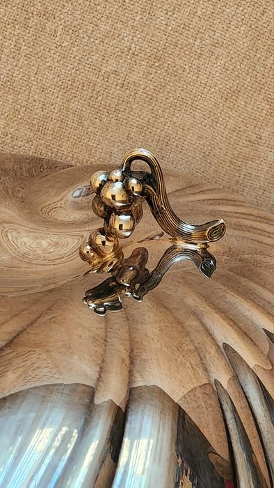 Старинное посеребрённое блюдо