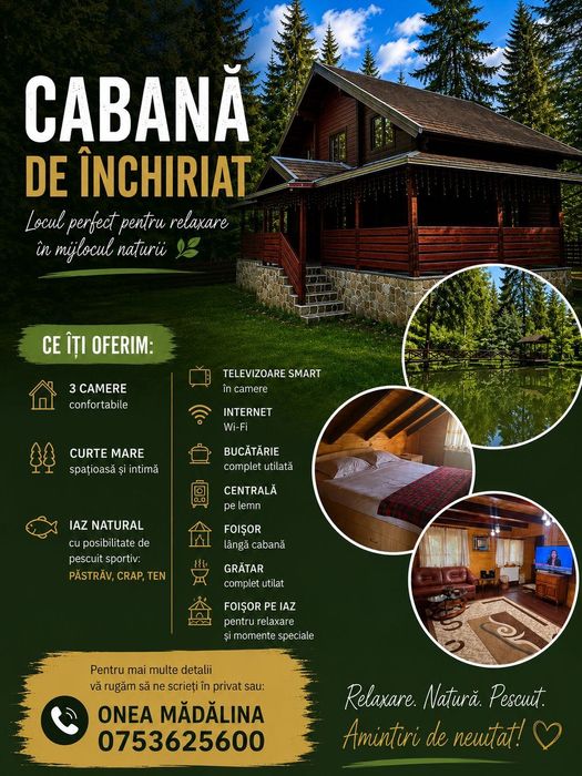 Închiriere cabana