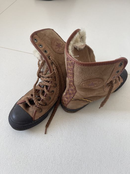 Cizme Converse piele si lana