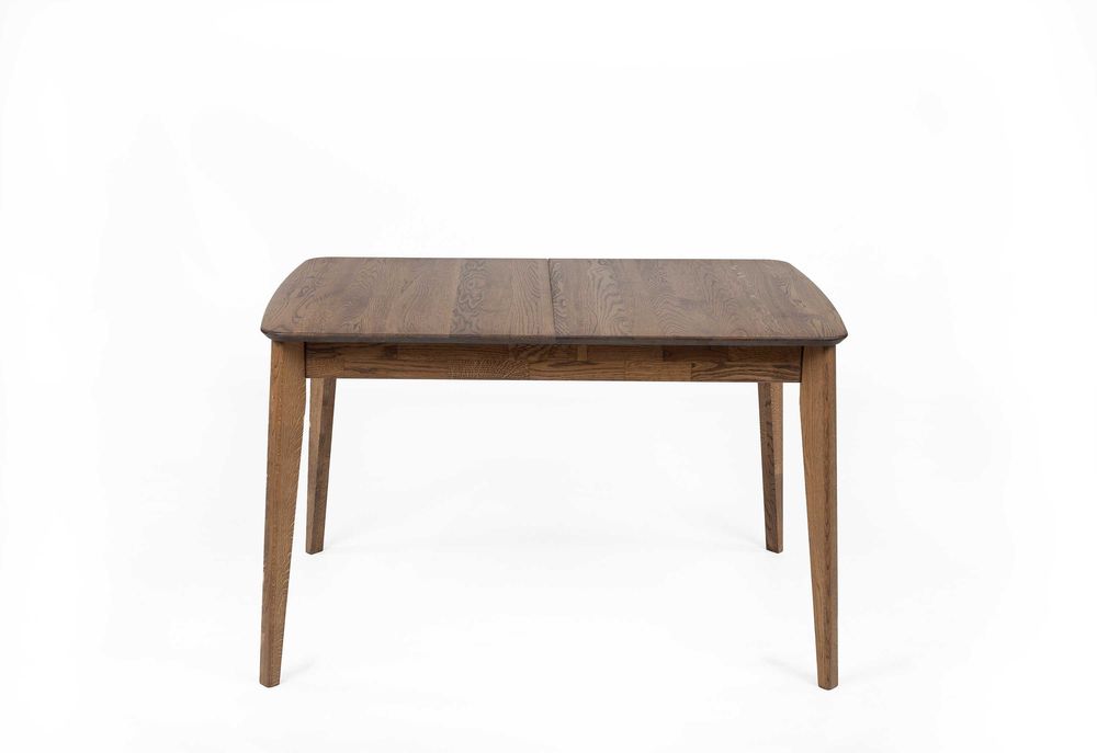 Masa lemn de stejar extensibila, MARY, fumuriu, 120-160 x 80 cm