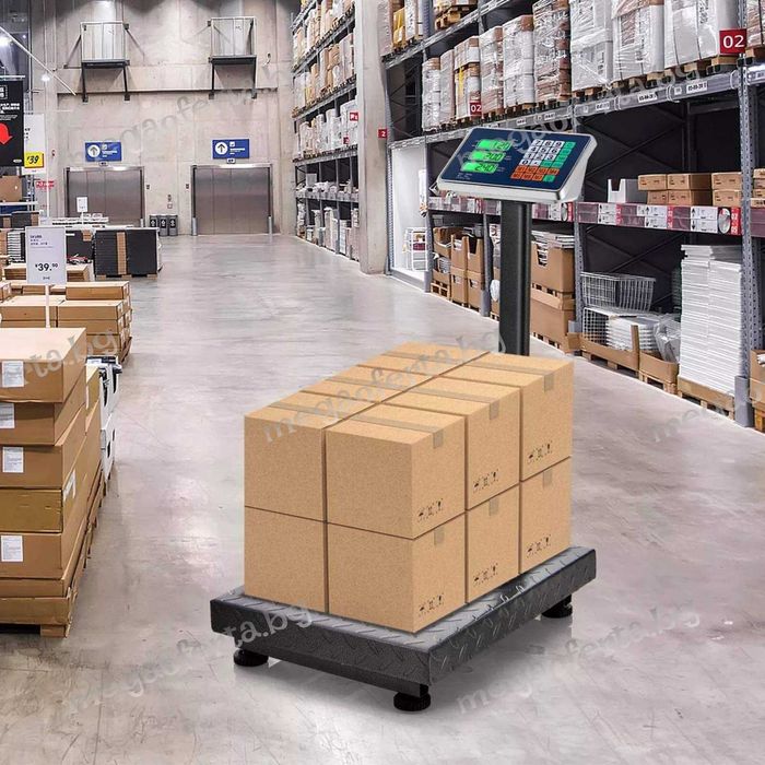 Електронна Платформена Везна до 350кг. с Батерия и Сгъваемо Рамо