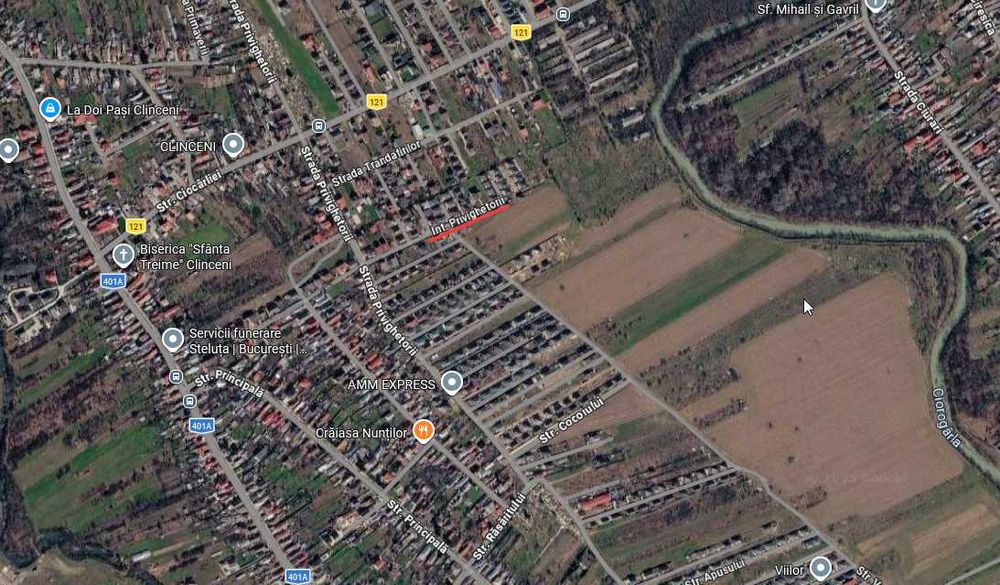Teren de vanzare langa Bucuresti - Clinceni, Ilfov, Int. Privighetorii, 6.000 mp sau 2.900 mp
