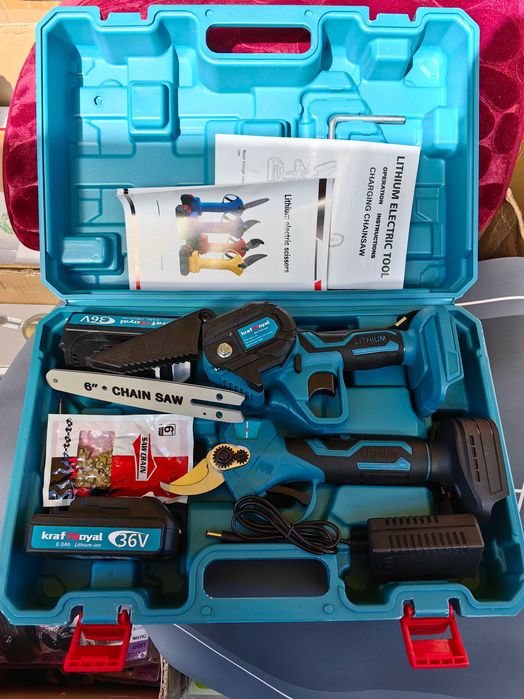 2 в 1 Резачка за клони и Лозарска Ножица Акумулаторни 36V