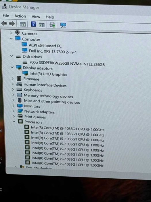 Dell XPS 7390 2 in 1 i5-1035G1/8RAM/256NVMe/Full HD+ Touchscreen