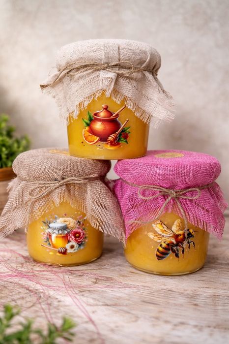 Мёд  и масло подсолнечное