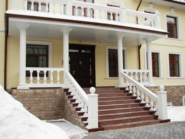 Колонна, балясины, ступени, цоколь