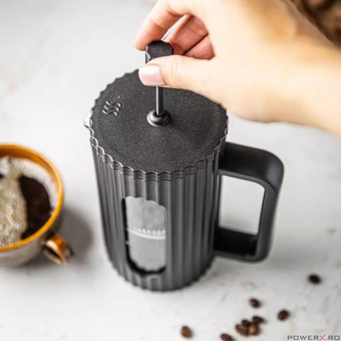 Ceainic pentru cafea, ceai cu piston, 1l negru, Klausberg