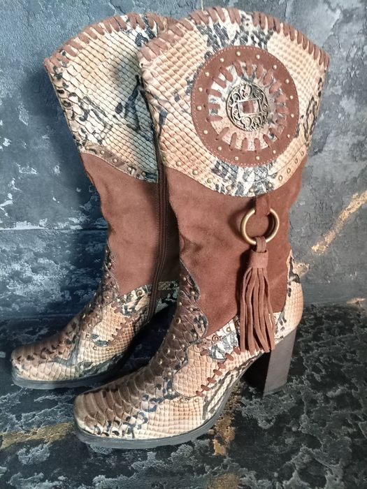 Женские Сапоги 40 размер Кожа