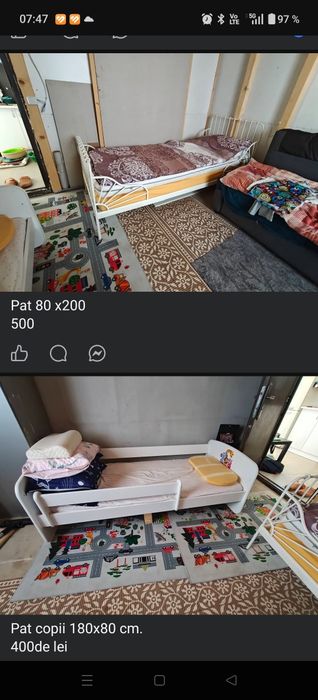 Vând doua paturi.