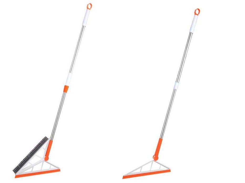 Силиконова метла/четка с регулируема дръжка – магическа двойна глава