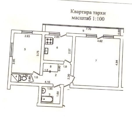Метро Ойбек , Автодорожный институт , ул.Шахрисабз , 2 комнаты