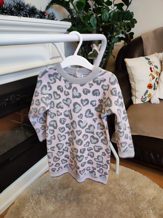 Mayoral, Zara, Sinsay, Reserved зимни рокли и палтенце, 92-104 см.