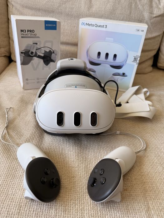 Ochelari VR Oculus Meta Quest 3 + BOBOVR M3 Pro