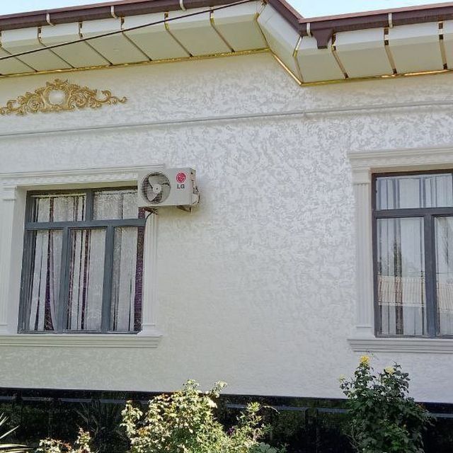 Travertino fasad ishlari