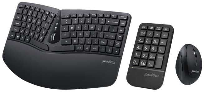 Set tastatura si mouse wireless, Perixx, Periduo-606,Negru,sigilat
