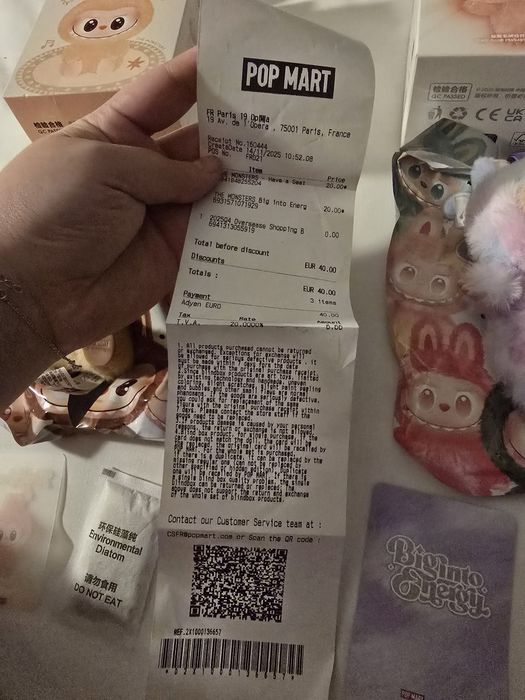 Labubu have a seat big into energy noi cu bon originale, luate astazi