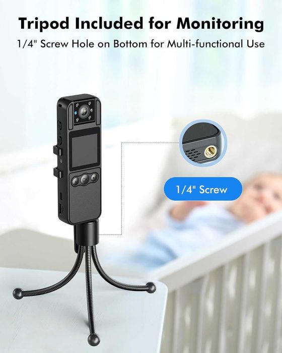 BOBLOV A26 Малка  камера за носене на тяло 64GB